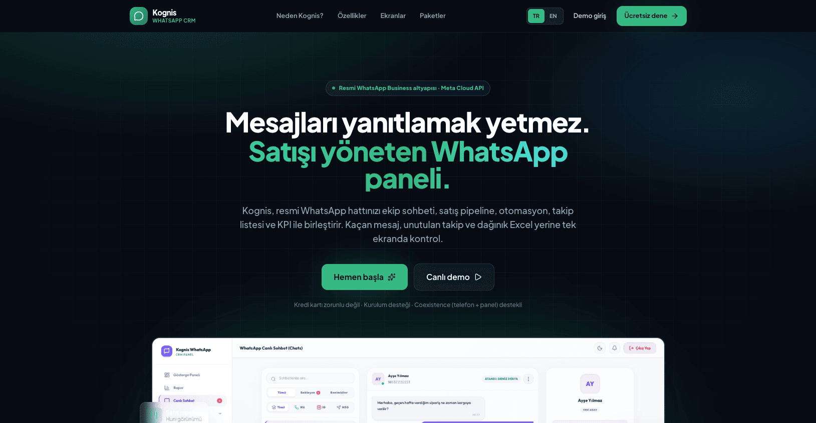 WhatsApp otomasyon paneli